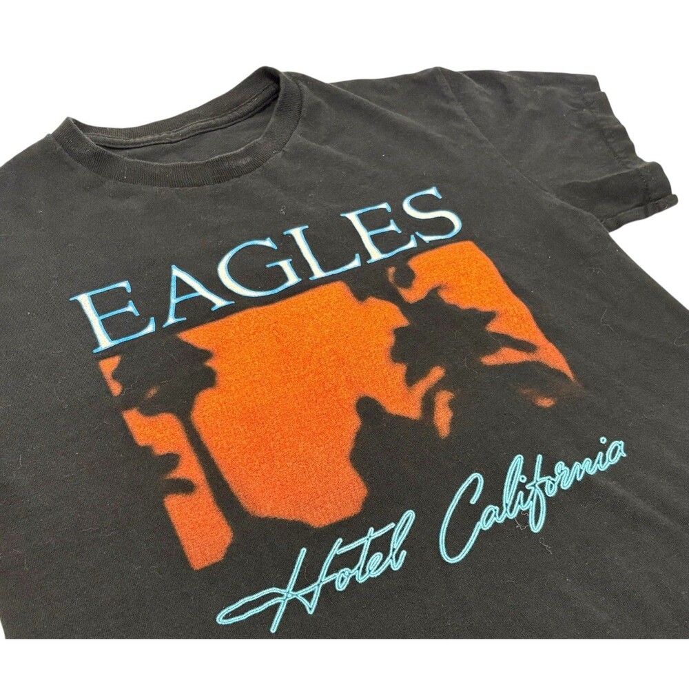 Eagles Hotel California T-Shirt 2023 Concert Tour Black Men’s Small Rock Tee